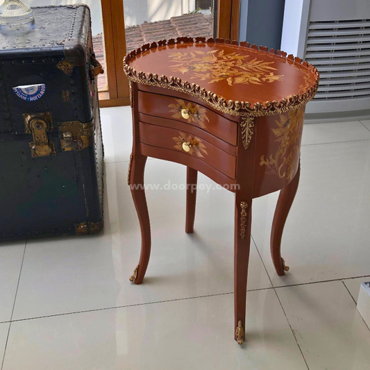 Rustic Revival Kidney Wooden Table