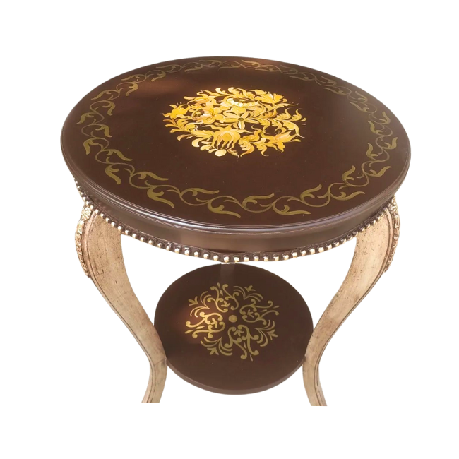 Baroque Blossom - French End Table