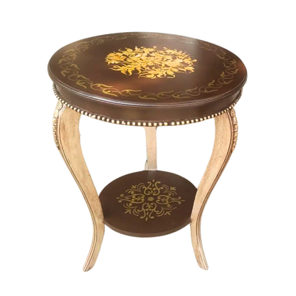 Baroque Blossom - French End Table