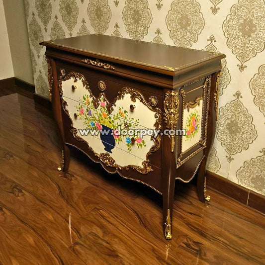 Blooming Tradition - Wooden Dresser