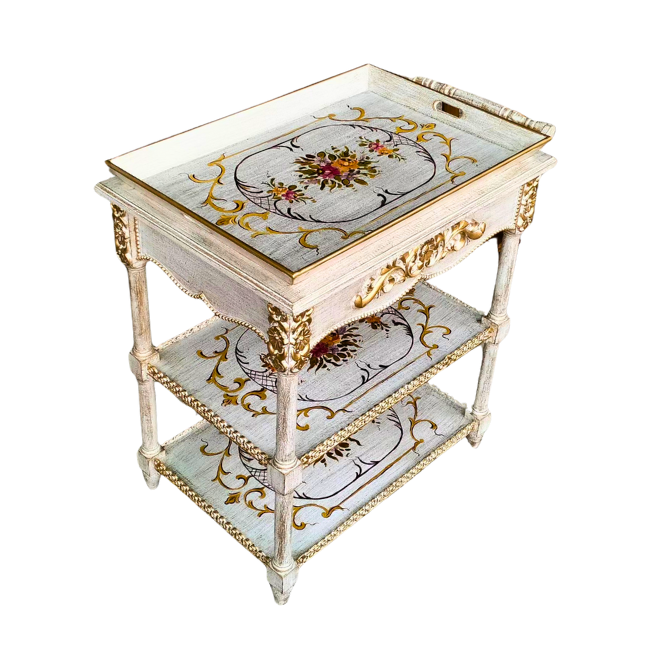 Blossom Tiered Cart - Removable Tray Top & Drawer