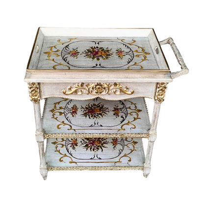 Blossom Tiered Cart - Removable Tray Top & Drawer