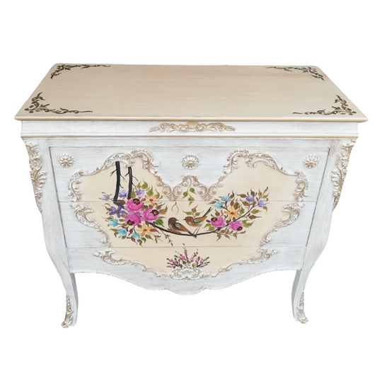 Floral Reverie - Wooden Dresser