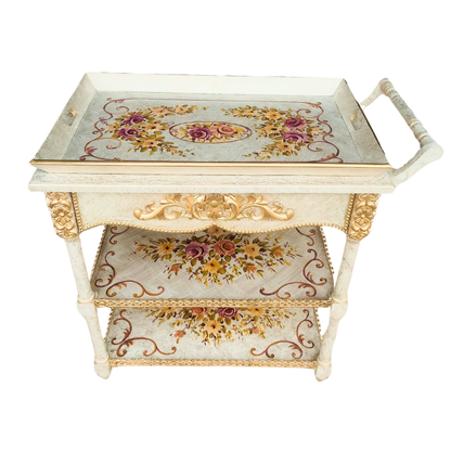 Petal Harmony Trolley - Removable Tray Top & Drawer