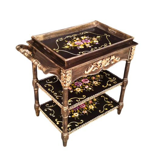 Petal Symphony Cart - Removable Tray Top & Drawer