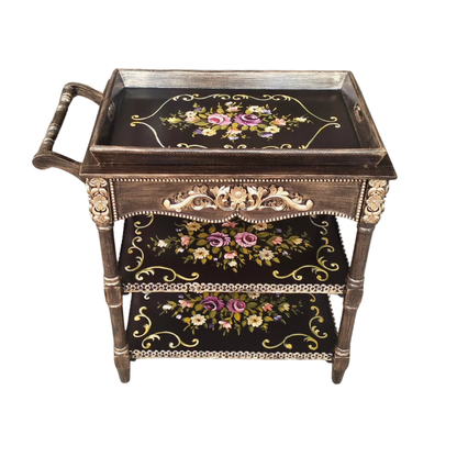 Petal Symphony Cart - Removable Tray Top & Drawer