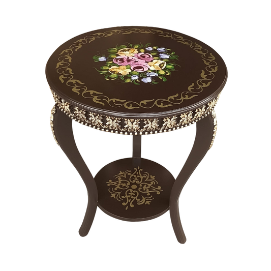 Sapphire Bloom - French End Table