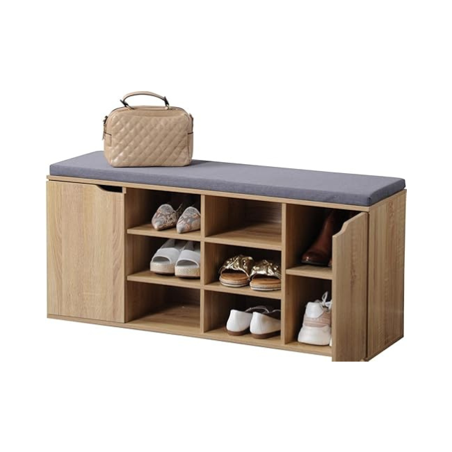 Horizon Shelf Shoe Rack with bench design and ample storage options.